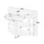 Console demi-lune de 94 cm de large avec tiroir et 2 tablettes ouvertes-1032704422