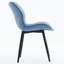 Chaise d'appoint rembourrée en similicuir avec structure en métal-13438161