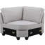 Canapé modulaire en L avec repose-pieds 8 pièces Linen