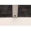 Tapis noir en cuir de vache Hanita