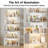 6-Tier Geometric Bookcase with Lighting-1365734063
