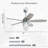52-Inch Cement Grey Ceiling Fan With E26 Light