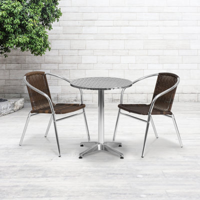 Haverhill Round 3 Piece Bistro Set