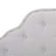 Tête de lit tapissier capitonnée de taille simple, tête de lit en bois massif avec pieds en métal durables, tête de lit simple à hauteur réglable avec garniture cloutée, tête de lit en tissu au design moderne capitonné-1859463535