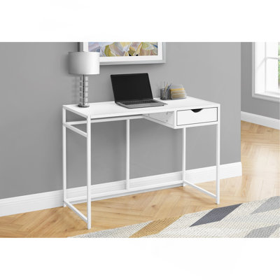 Bureau d'ordinateur, bureau personnel, ordinateur portable, tiroir de rangement, L 42 po, travail, stratifié, contemporain, moderne