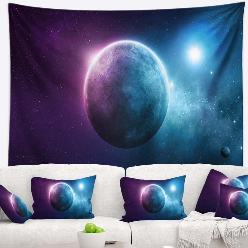 Tapisserie de l'espace lointain, H 78 po x l 92 po