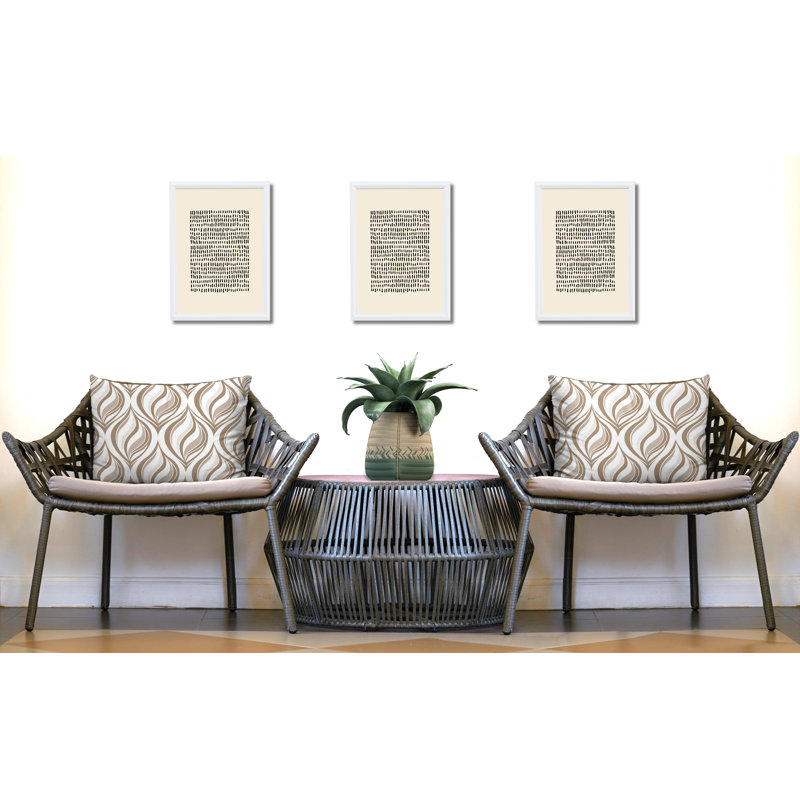 Outdoor Reversible Throw Pillow, Beige