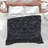 Dark Blue Floral Pattern Comforter-129134913