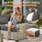 Tommy Wicker 10-Person Modular Outdoor Sectional Seating Group With Swivel Chairs And Cushions, Patio Conversation Set With Fire Pit Table-1201070200