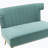 Fabric 45.97'' Reception Loveseat