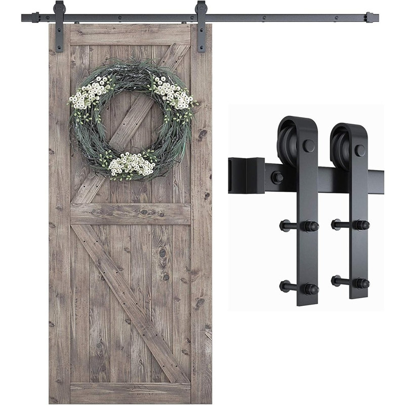 Ensemble de quincaillerie de porte de grange 6,8 pi
