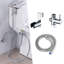Bidet rond à main avec robinet avec douchette pour bidet-121644911