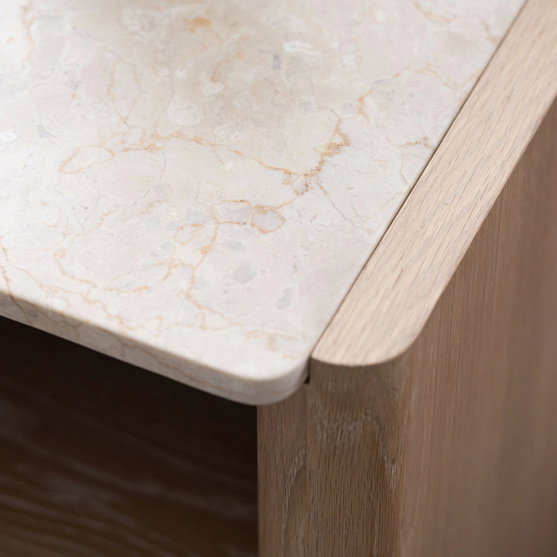 Arden 1 - Drawer Solid Wood Nightstand