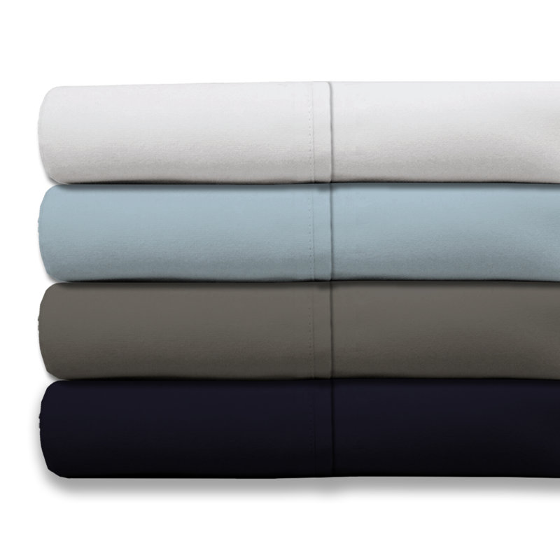Kal 100% Cotton Sheet Set, Arctic White, Full/Double
