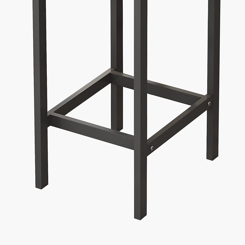 Francestown Long Dining Table Set With 3 Stools Pub Kitchen Set Side Table With Footrest,dining room set,dining table set
