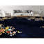 Tapis bleu foncé noué à la main de haute qualité