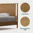 Ethan Solid Wood Platform Bed with Headboard, Rustic Bed Frame-620431629-652529527