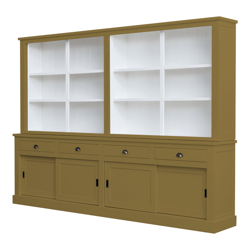 Byers Display Cabinet, Green/Brown