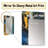 Comfort Of Knowing Abstract Blue And Gold - Abstract Painting Mirror, Modern Unique Wall Mirror, Printed Metal Art-1712938504