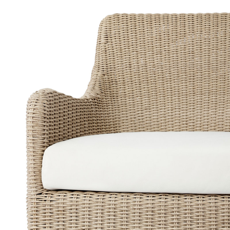 Blaire Outdoor Swivel Lounge Chair, Vintage White, Arashi Salt