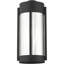 Lanterne murale d'extérieur 7,5 po 2 lumières suspendues, abat-jour électrique en verre fumé plaqué-101230800