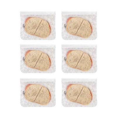 s/6 Flat PEVA Medium Reusable Bags - PDQ