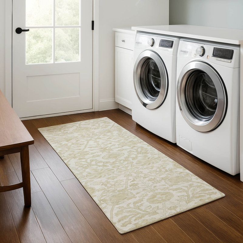 Tapis arabesque Premium lavable à la machine Mayfield, Tapis de couloir 2 pi 3 po x 7 pi 6 po