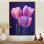 Lavande tulipes Twilight Shine II - tulipes, art mural