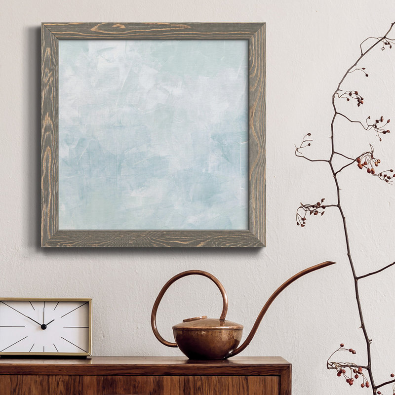 Toile encadrée bleue I-Premium Drifting - prête à être accrochée, Gris, H 35,5 po x l 35,5 po x P 1,5 po