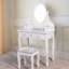 Coiffeuse Dandrew avec tabouret et miroir