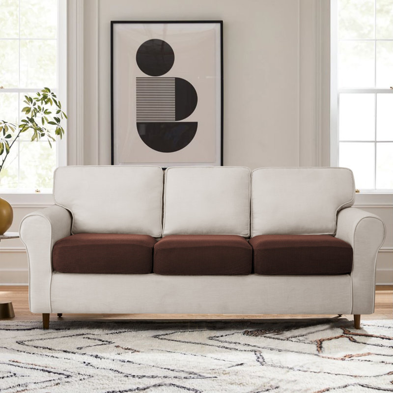 Housse de coussin texturée, Chocolat