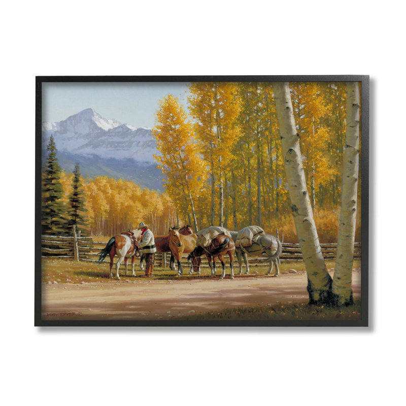 Art de giclée par Jimmy Dyer, Giclée encadrée noir minuit, H 11 po x l 14 po x P 1,5 po
