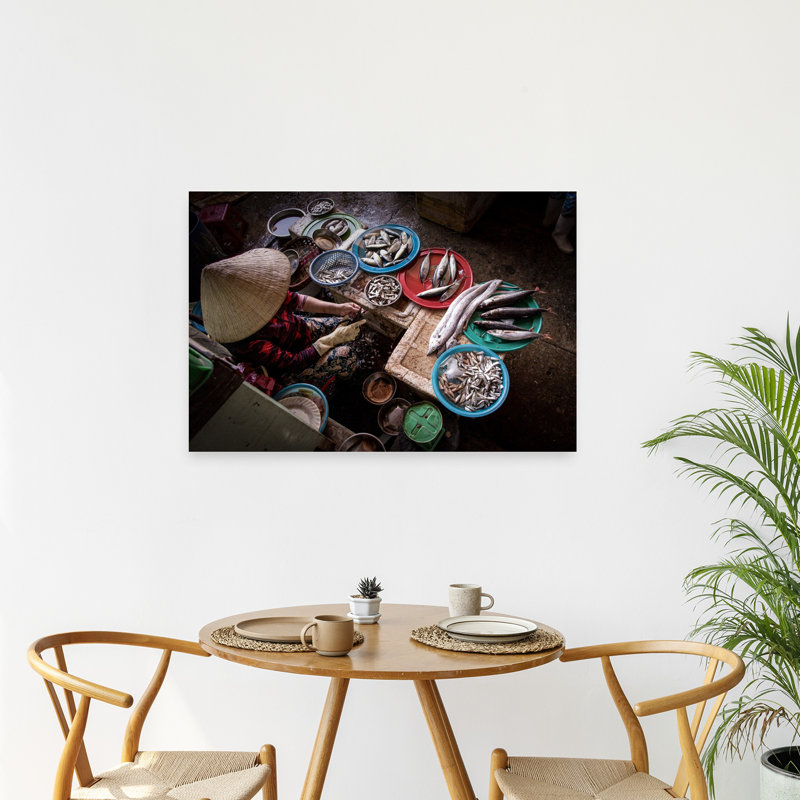 Art vietnamien, poisson traditionnel vietnamien, H 24 po x l 36 po