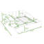 Lit tapissier Stelijana avec bureau de chevet et petit tabouret rond-1707462083-1707462085