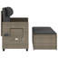 Banc de patio inclinable avec coussins Vidaxl-99049283