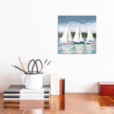 Soft Sail I by Julie Derice - Wrapped Canvas Painting