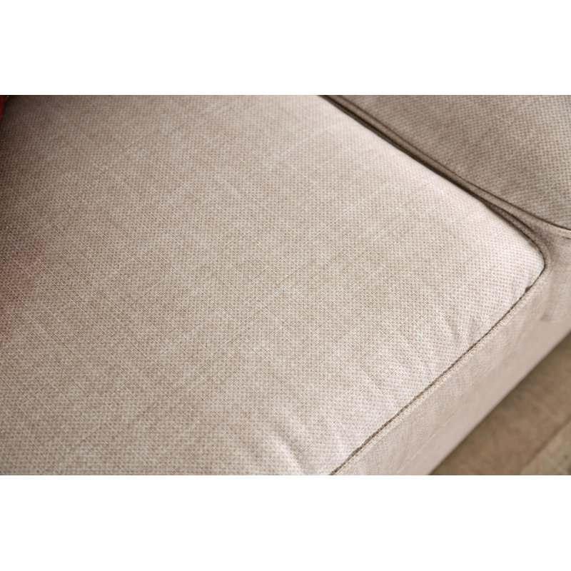 Canapé Bolander Hagal, 100 % polyester ivoire