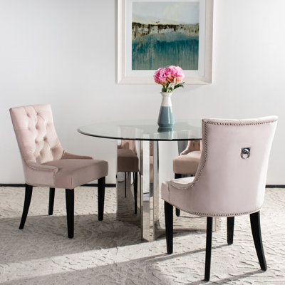 Dann 19.5'' H Tufted Linen Upholstered Side Chair