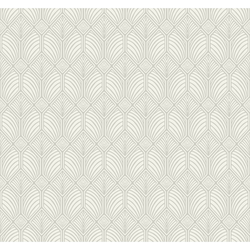 Rouleau de papier peint 27 pi x 27 po Arts and Crafts Craftsman, Gris