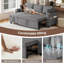 3 Seater Velvet Sofa Bed-977221863