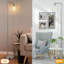 Lampe sur pied industrielle, lampes sur pied modernes avec abat-jour en verre transparent suspendu, grand lampadaire de lecture classique pour le salon, noir-209978806