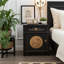 Deriyah 45cm W Solid + Manufactured Wood Bedside Table-814269707