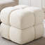 19.7" Wide Modern Chenille Cloud Storage Ottoman, Round Cube Footrest, No Assembly Required, for Living Room, Bedroom, Nursery-812047312