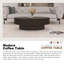 Table basse ovale en bois pour le salon-1441307959