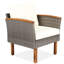 Mobilier d'extérieur pour le patio - 9 avec pieds, coussins lavables, beige, beige plaisir Pe Refresh
