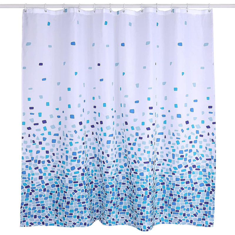 Shower Curtain 180X180 Cm (71 X 71 Inch), Mosaic Blue