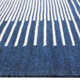 Nevins Striped Handwoven Area Rug in Navy
