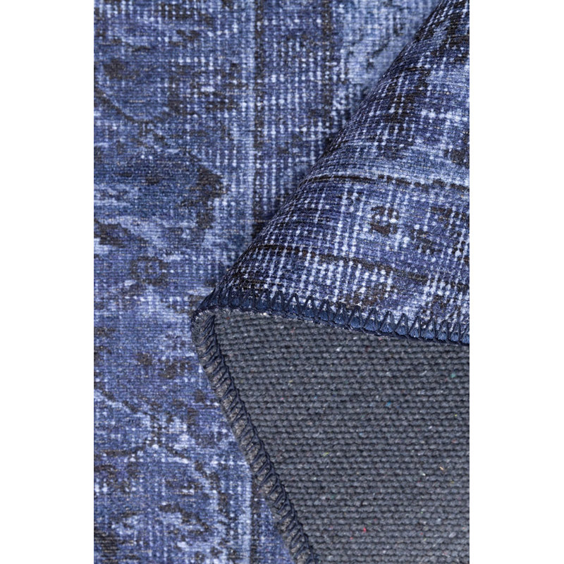 Tapis décoratif bleu marine, Rectangle 8 pi 3 po x 11 pi 6 po