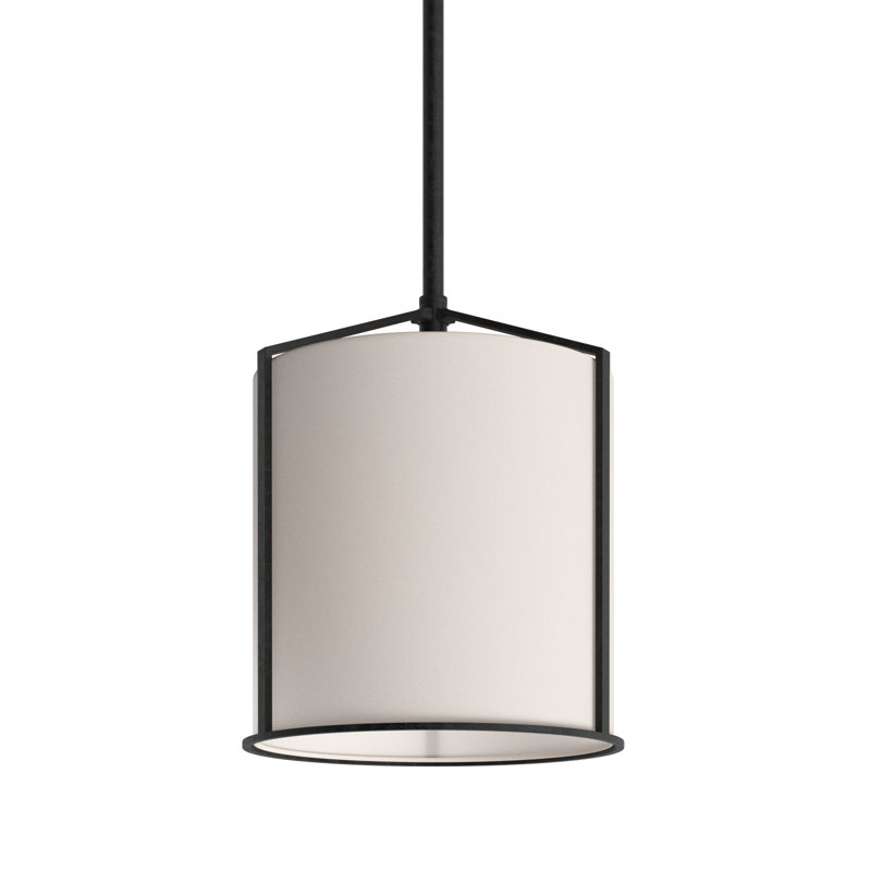 Pasadena 1 - Light Black/White Single Pendant