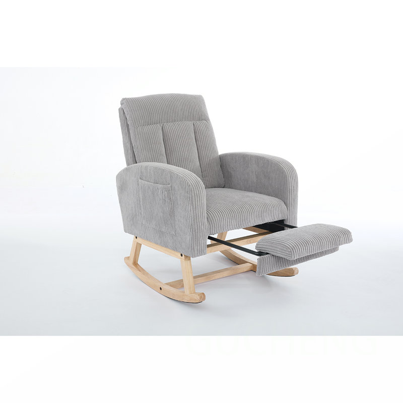 Comfortable Rocking Chair with Multiple Features for Relaxation